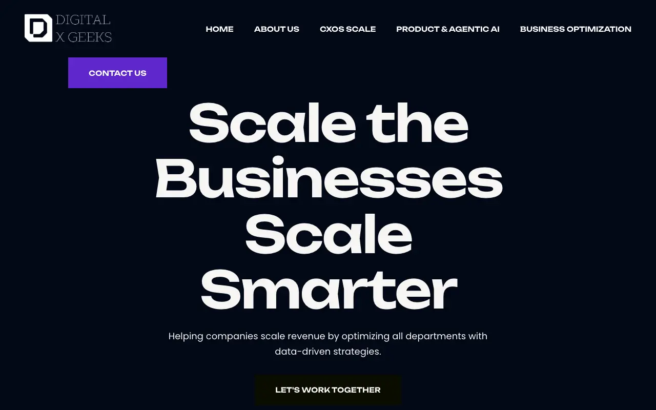 DigitalXGeeks website home page