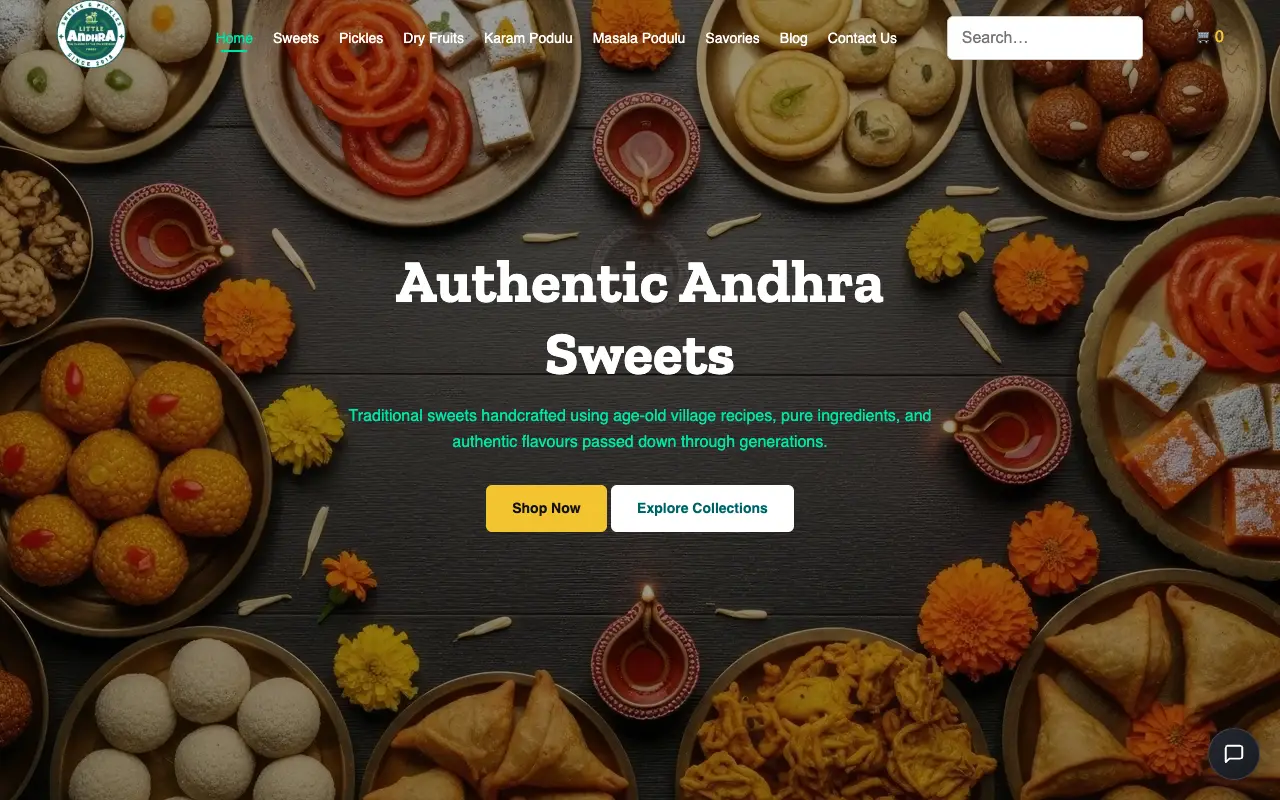 Little Andhra website home page